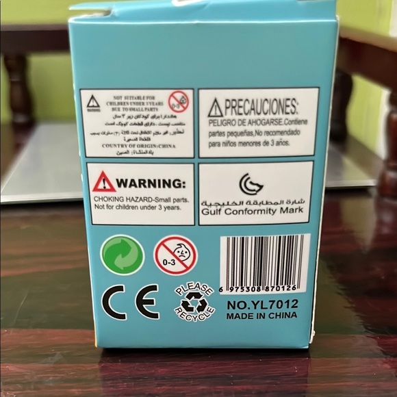 Labubu Blue Keychain Toy #2 & Large Pink Pom Pom - Picture 7 of 12